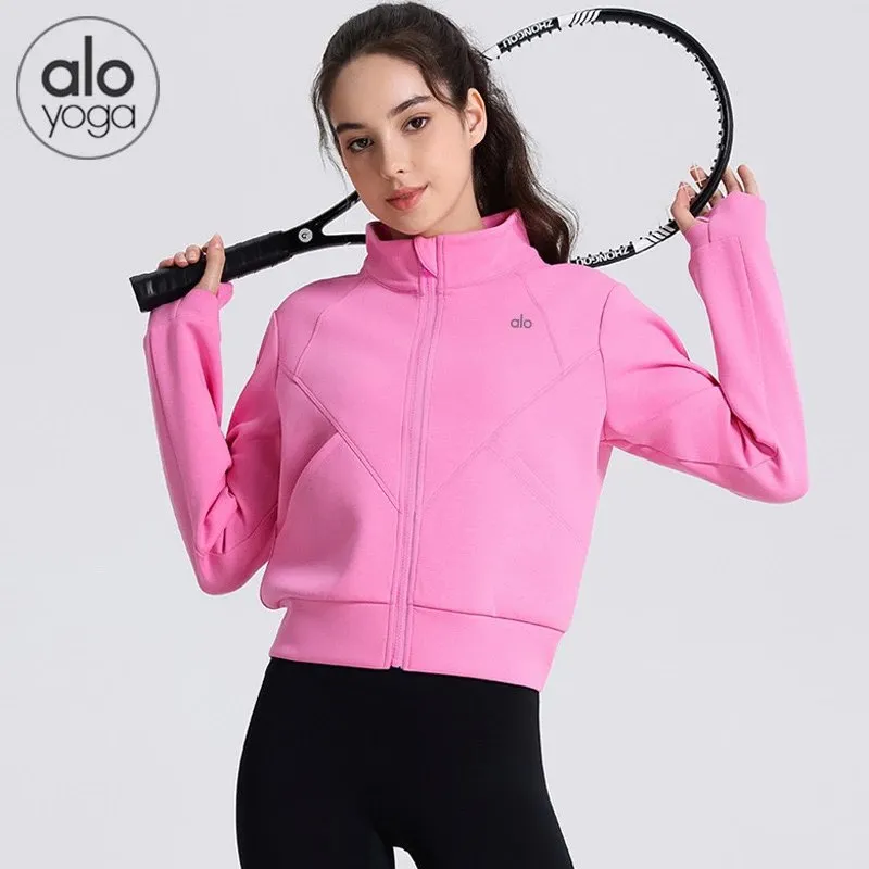alo yoga Pink Zip-Up Jacket [4 styles]