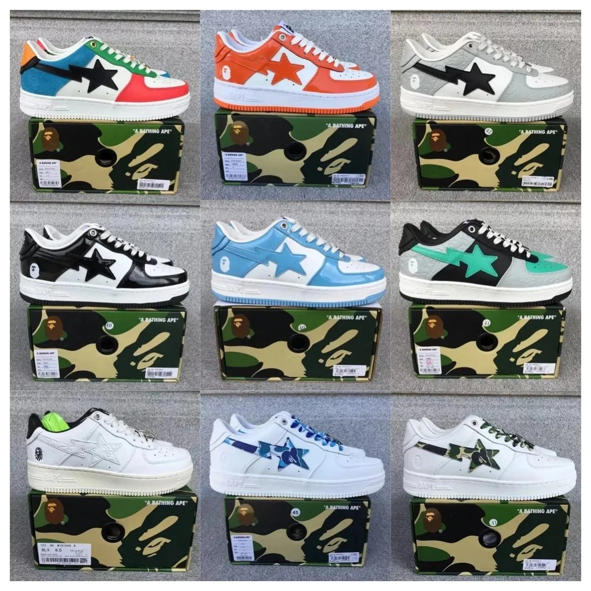 A Bathing Ape Bape Sta Sneakers [35 styles]