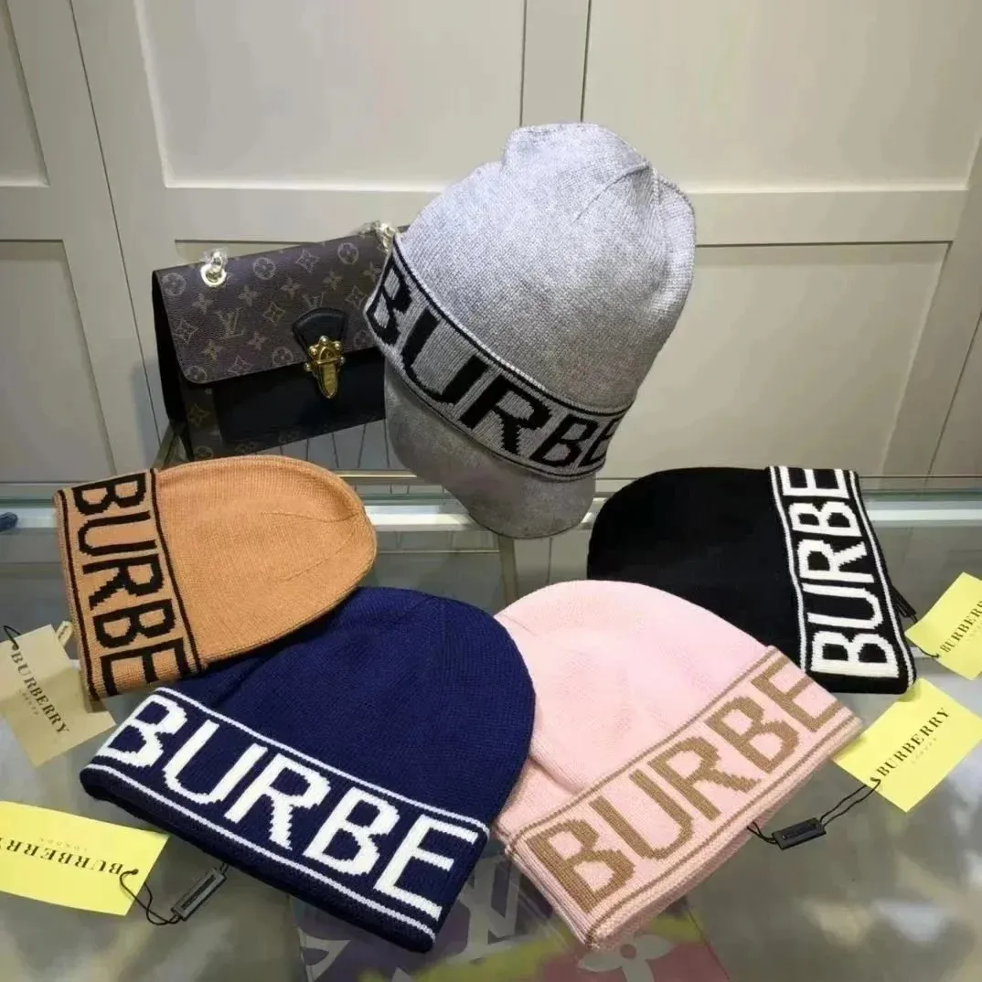 Burberry Logo Knit Beanie Hat
