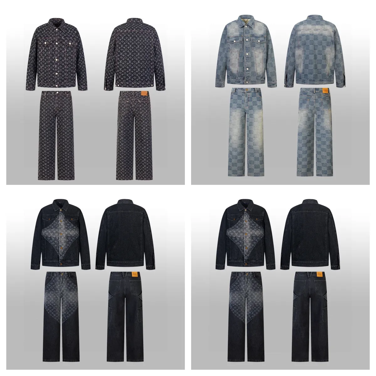 Louis Vuitton Monogram & Damier Denim Jacket/Pants Set [4 styles]