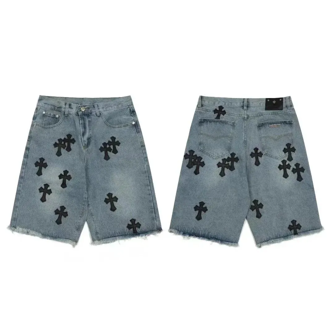 Chrome Hearts Cross Patch Denim Shorts [22 styles]
