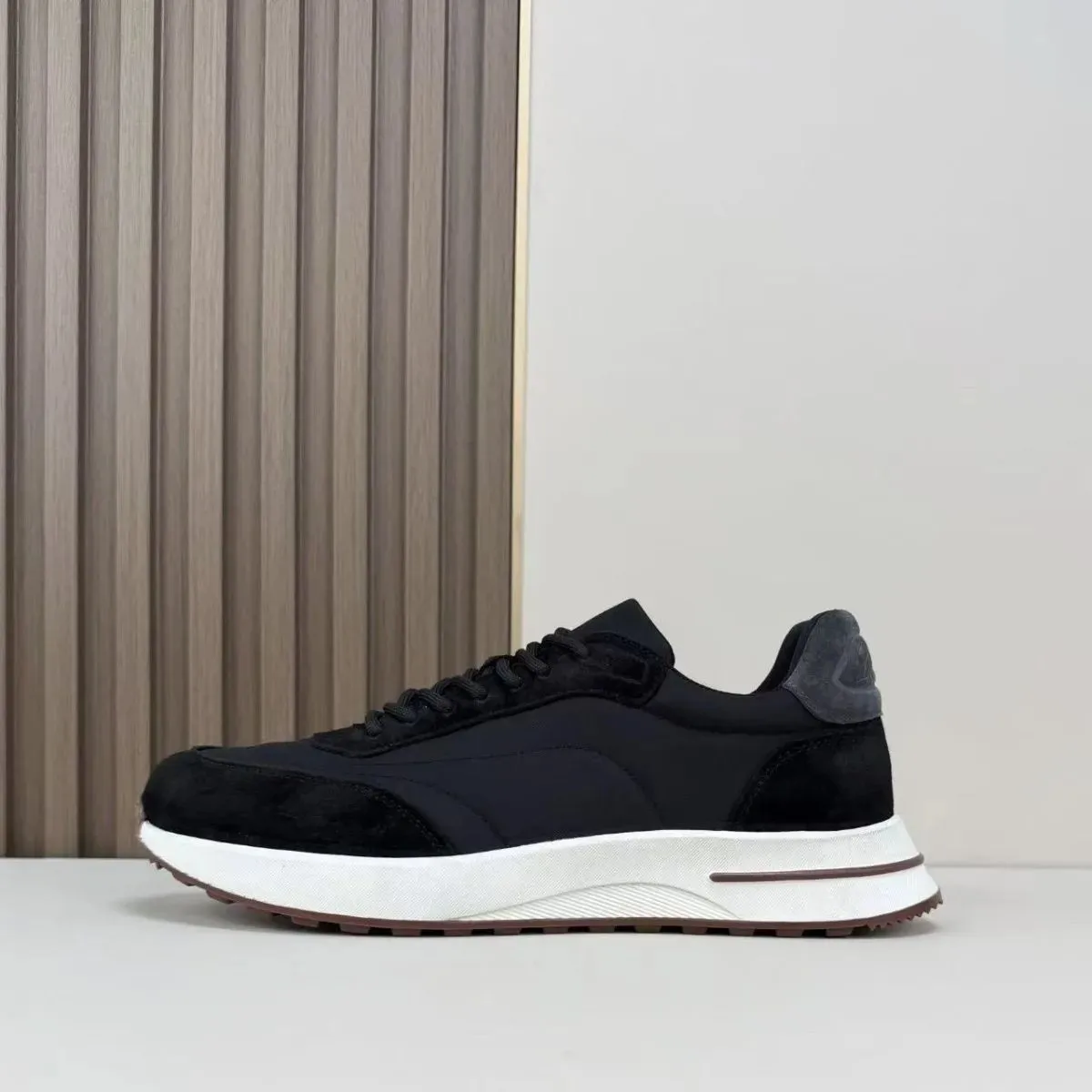 Black Suede and Nylon Sneakers [3 styles]