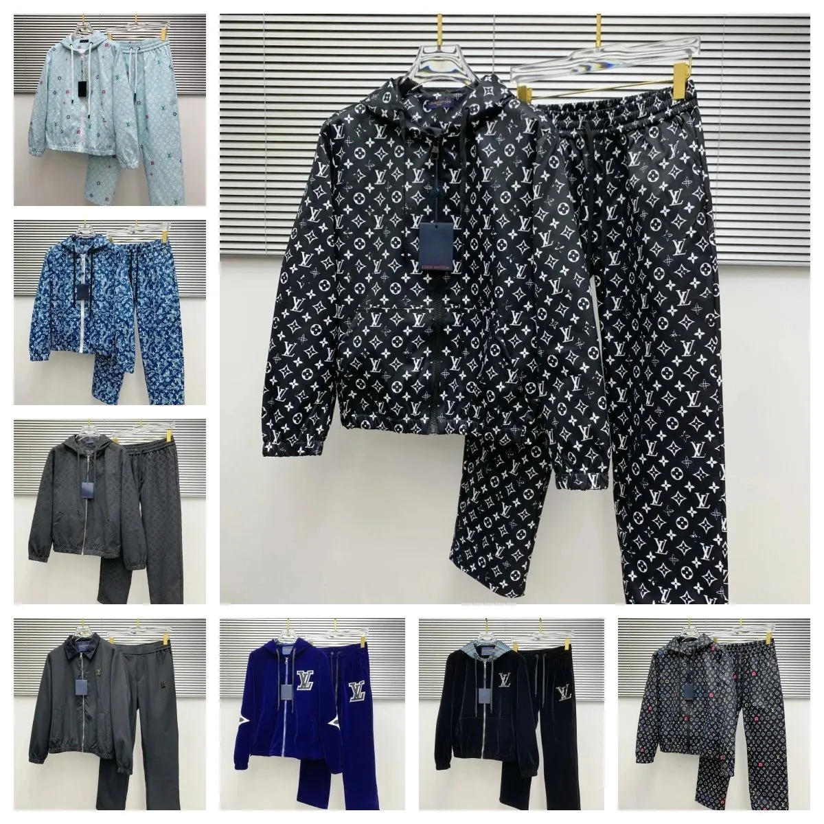 Louis Vuitton Monogram Hooded Jacket & Pants Set [8 styles]