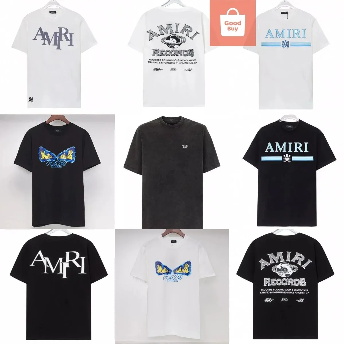 Amiri Records T-Shirts [35 styles]