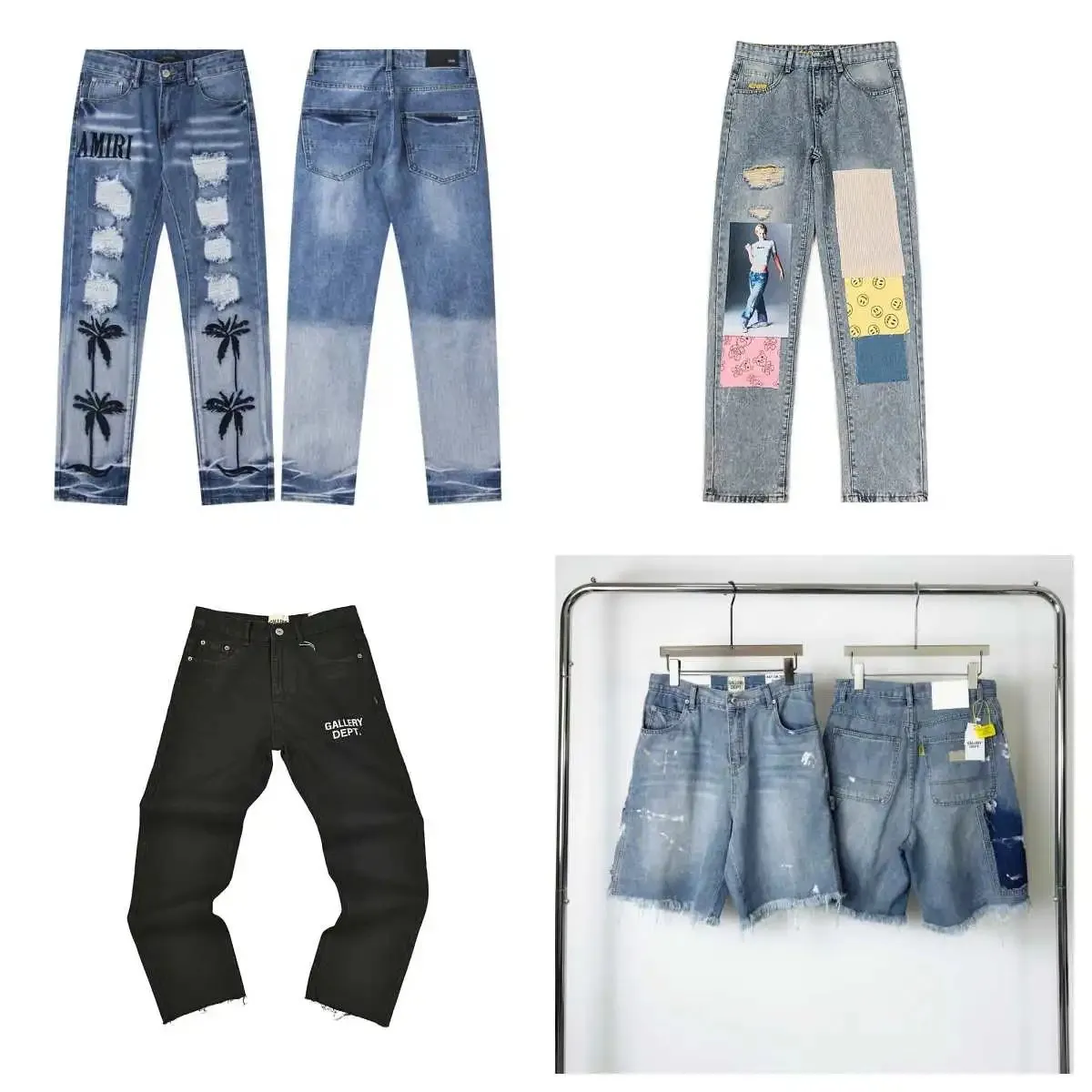 Amiri / Gallery Dept. / Patchwork Denim Pants & Shorts [4 styles]
