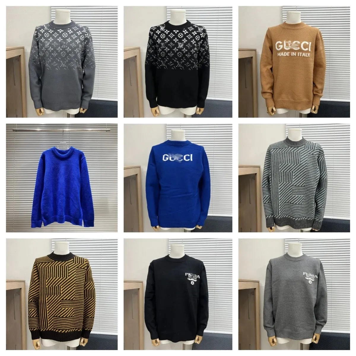 Gucci and Prada Knit Sweaters [30 styles]