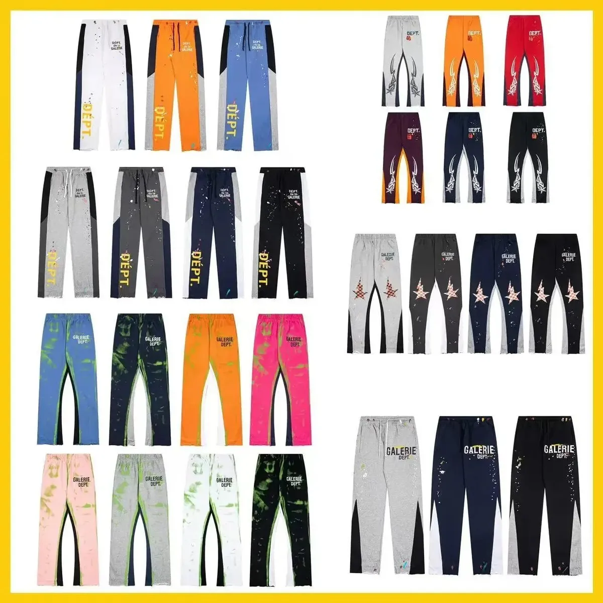 GALERIE DEPT. Paint-Splatter Track Pants [40 styles]