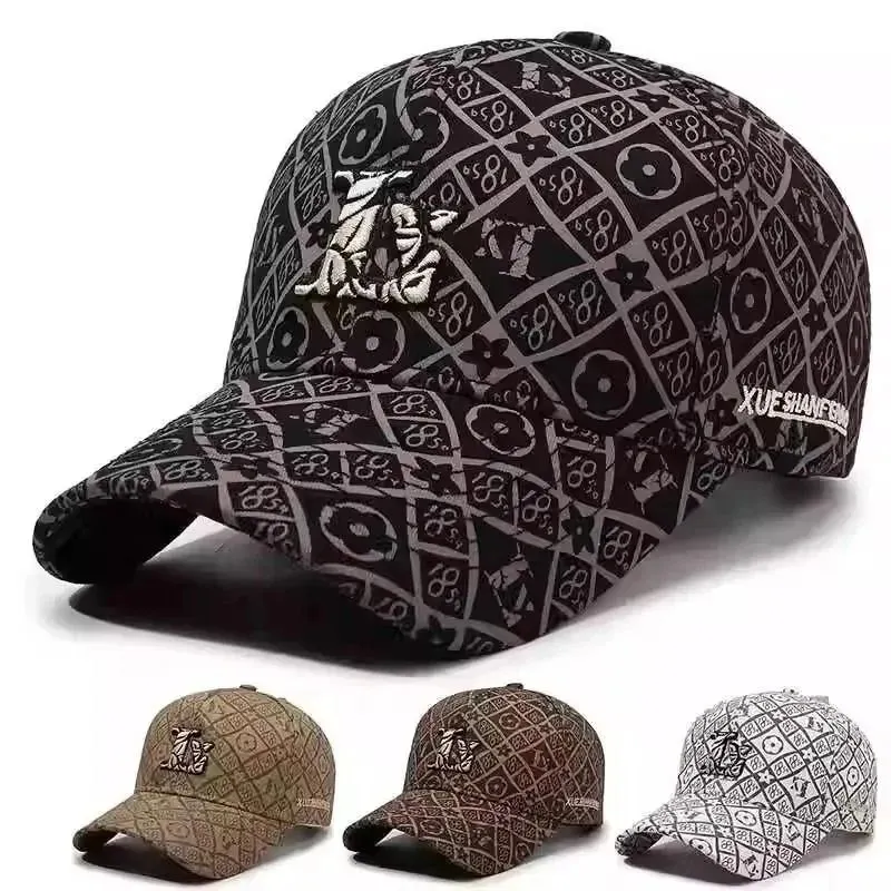XUE SHAN FENG Patterned Baseball Cap [4 styles]