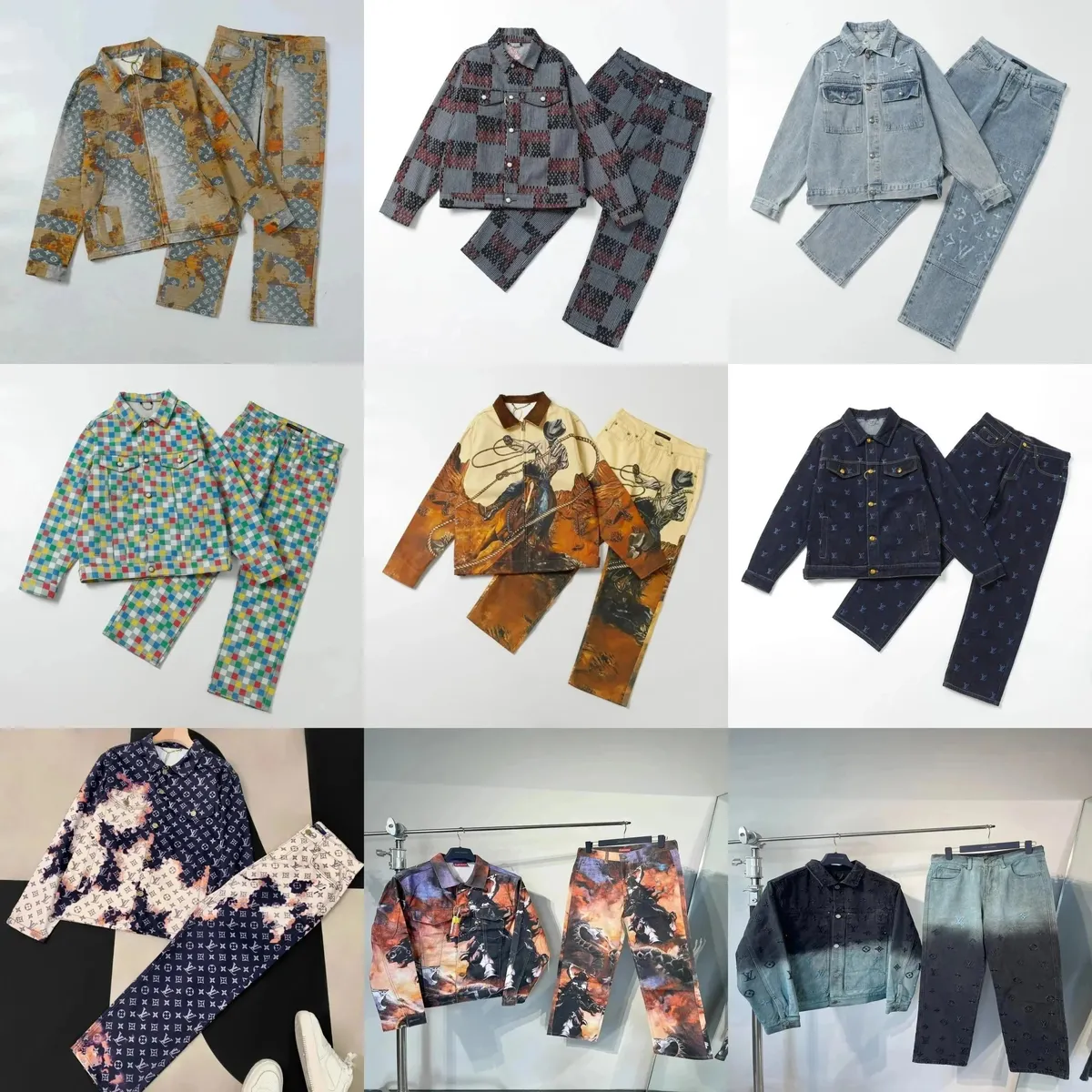Louis Vuitton Denim Jacket/Pants Set [27 styles]