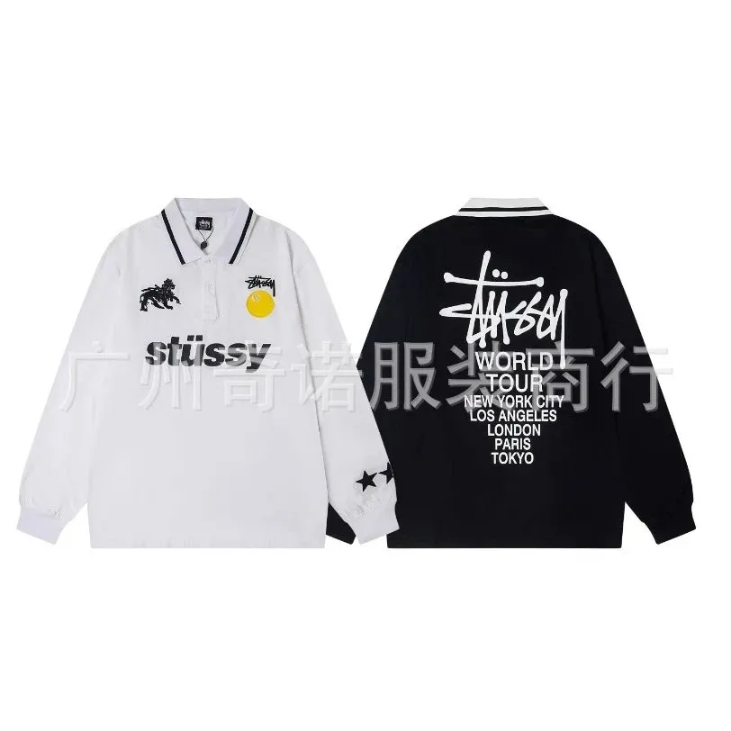 Stüssy World Tour Long-Sleeve Polo Shirt [29 styles]