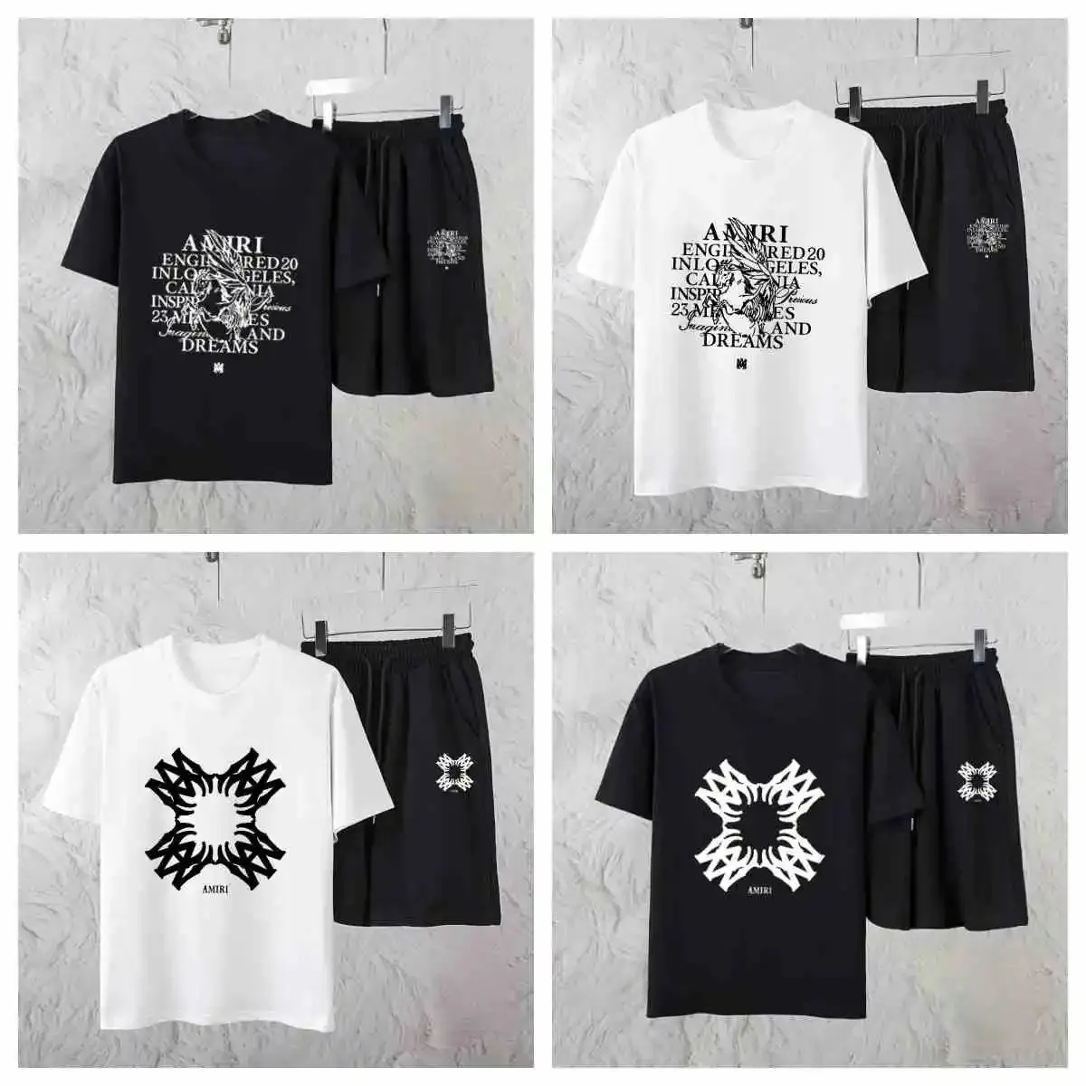 Amiri Graphic Print T-Shirt/Shorts Set [4 styles]