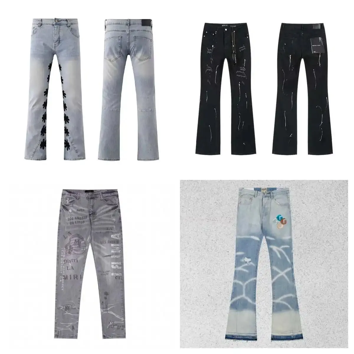 GG Marmont Distressed Flared Jeans [4 styles]