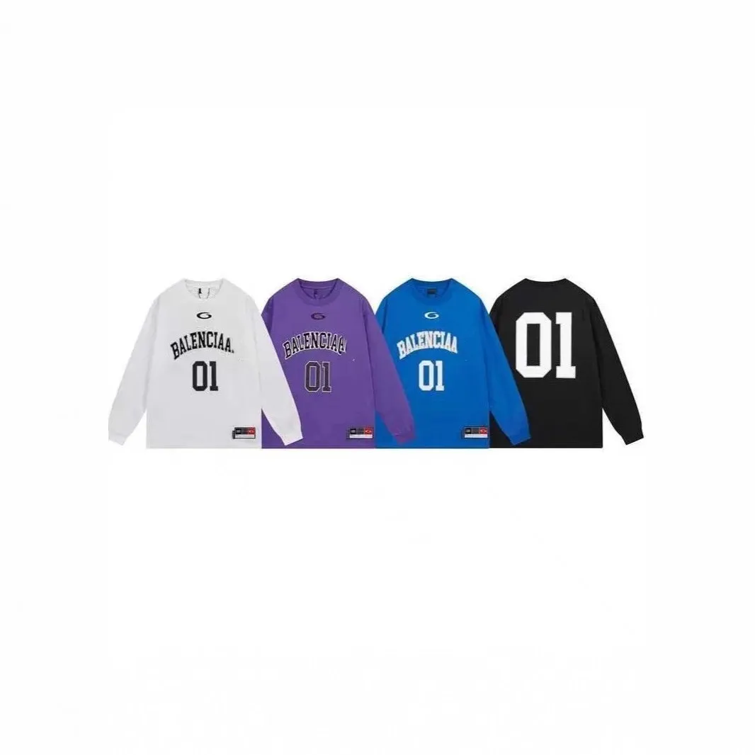 Balenciaga Collegiate '01' Long-Sleeve T-Shirt [4 styles]