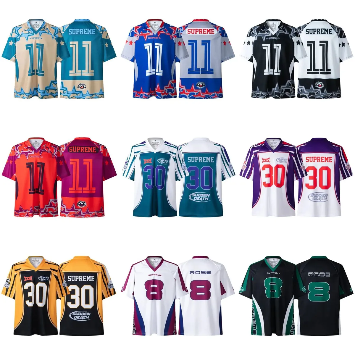 Supreme XVII Sudden Death Jersey [13 styles]