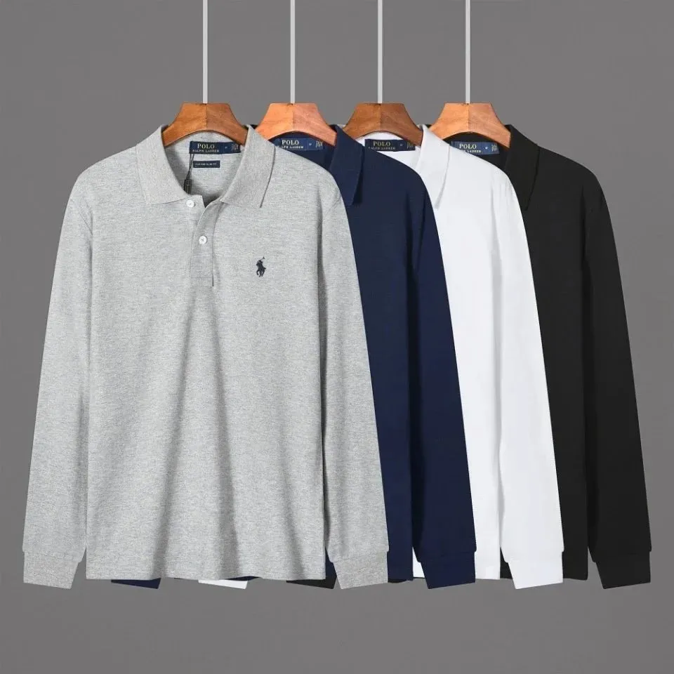 Polo Ralph Lauren Custom Fit Long Sleeve Polo Shirt [4 styles]