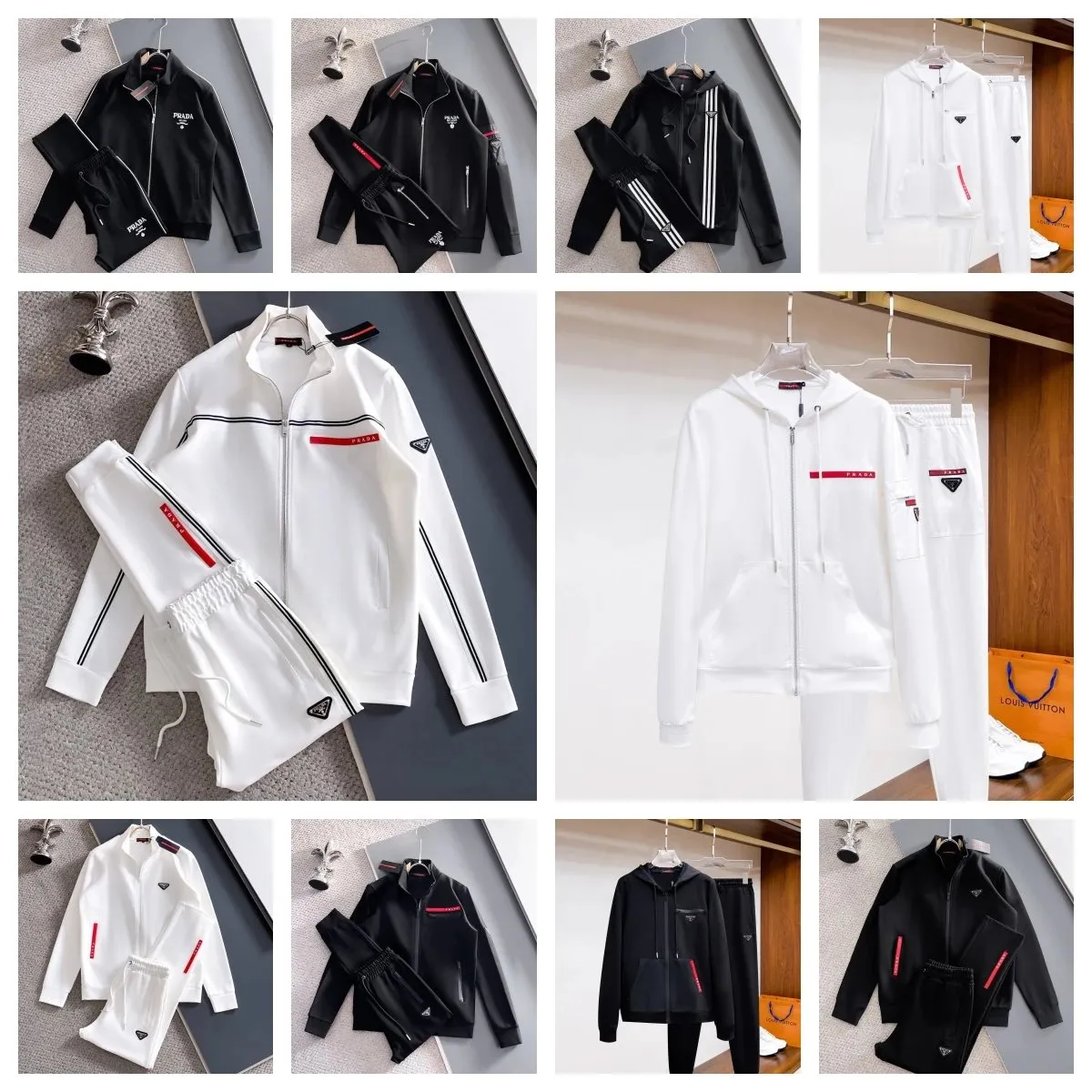 Prada Re-Nylon Track Suit Set [10 styles]