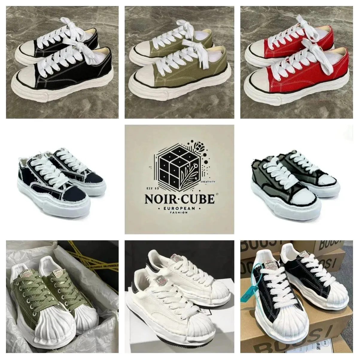 NOIR·CUBE Shell Toe Sneakers [36 styles]