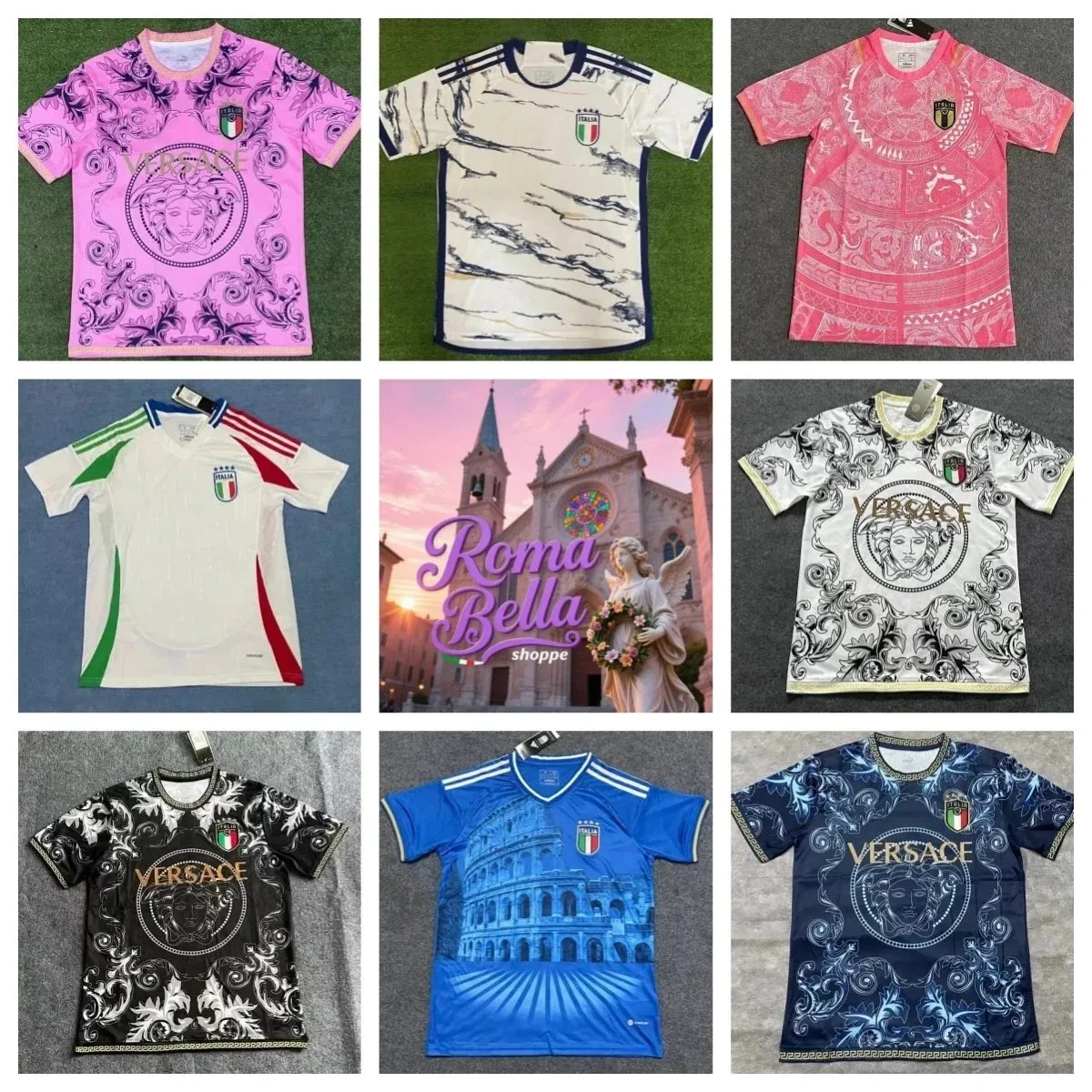 Versace Medusa Italy National Team Jersey [11 styles]