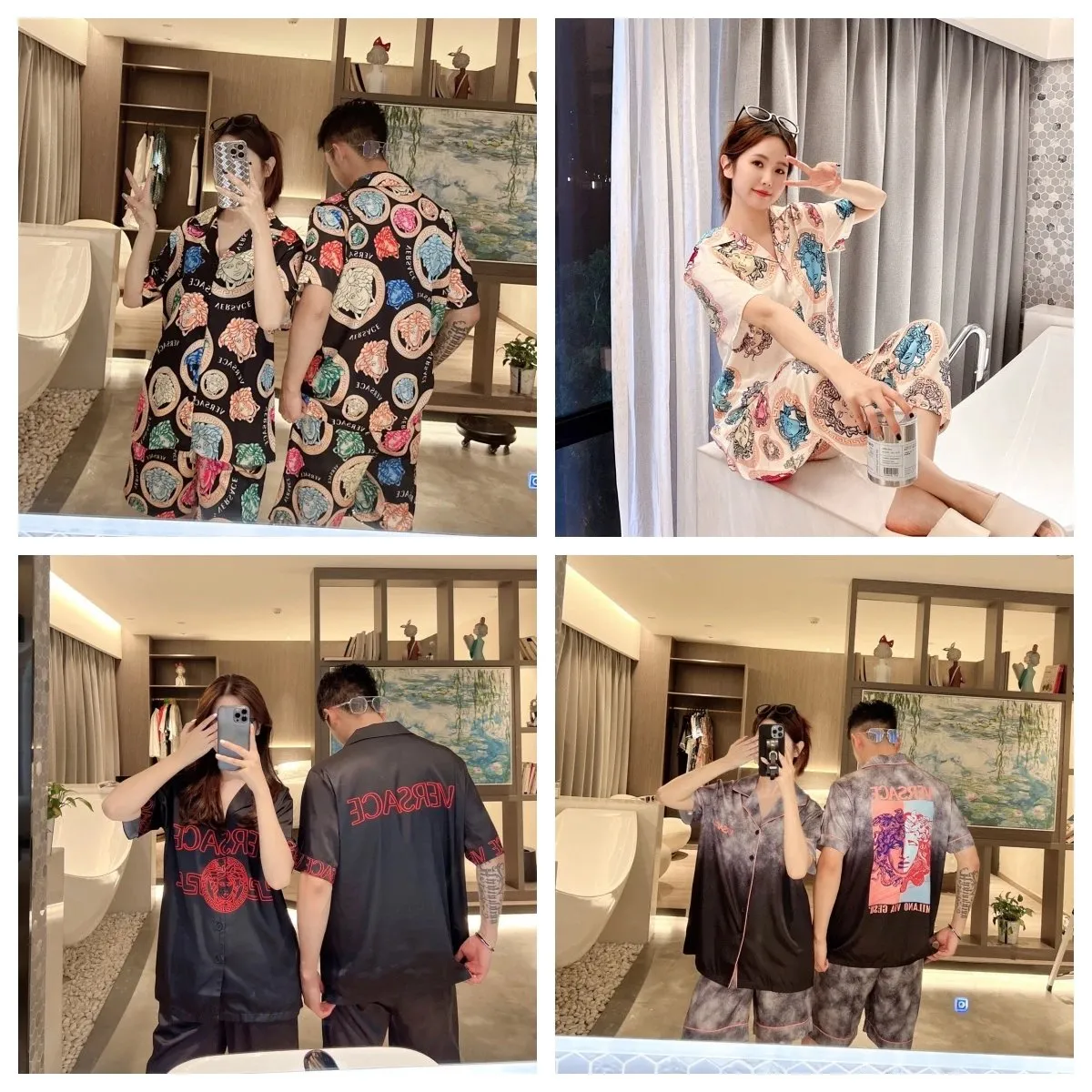 Versace Medusa Print Pajama Set [4 styles]
