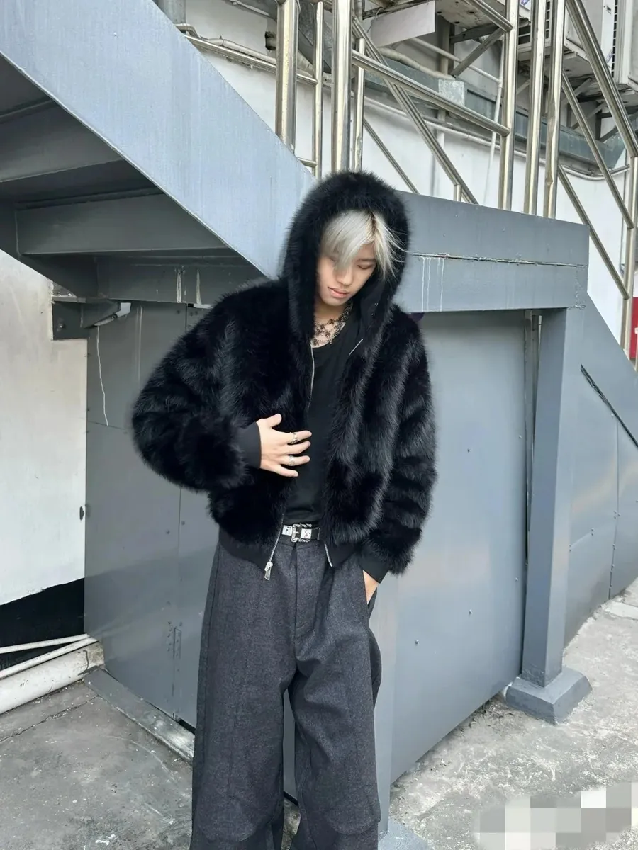 Faux Fur Hooded Jacket [1 style]