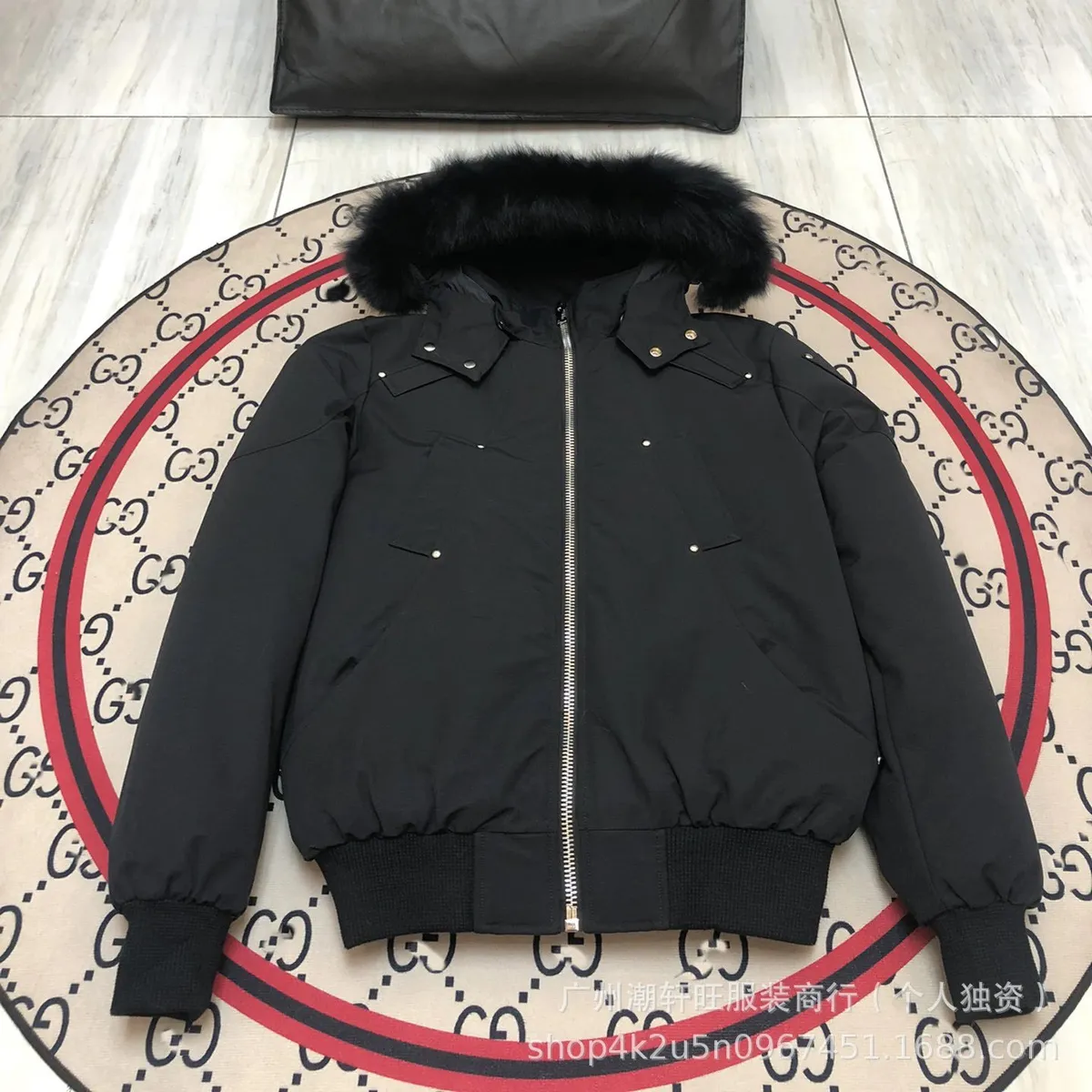 Gucci GG Supreme Bomber Jacket with Fur Hood [8 styles]