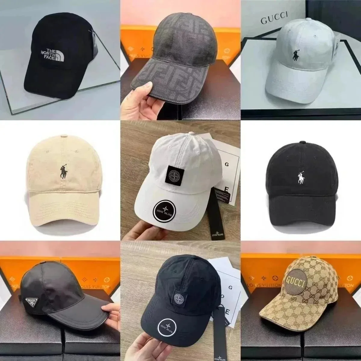 GUCCI & PRADA & LV & Cap