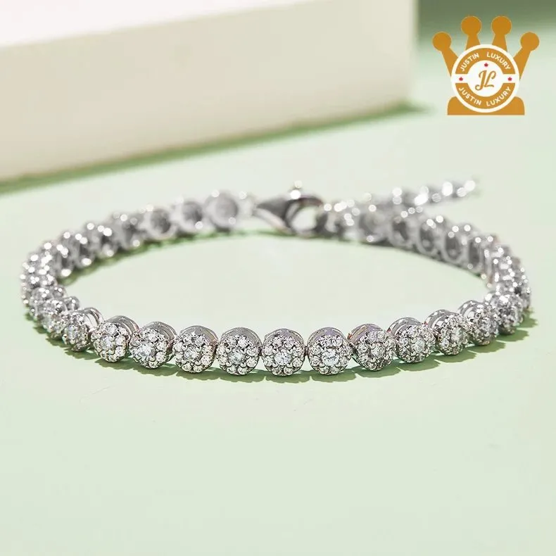 Justin Luxury Crystal Cluster Bracelet