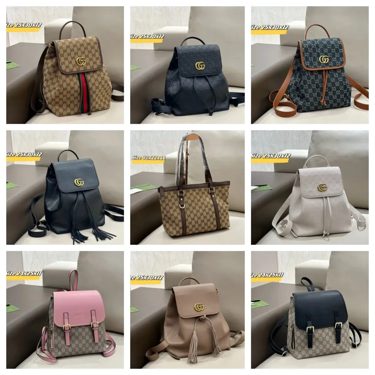Gucci GG Supreme Backpacks [40 styles]