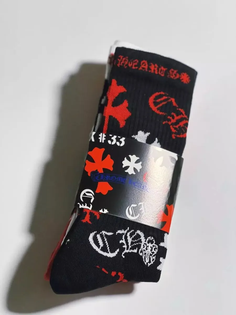 Chrome Hearts Cross Pattern Socks