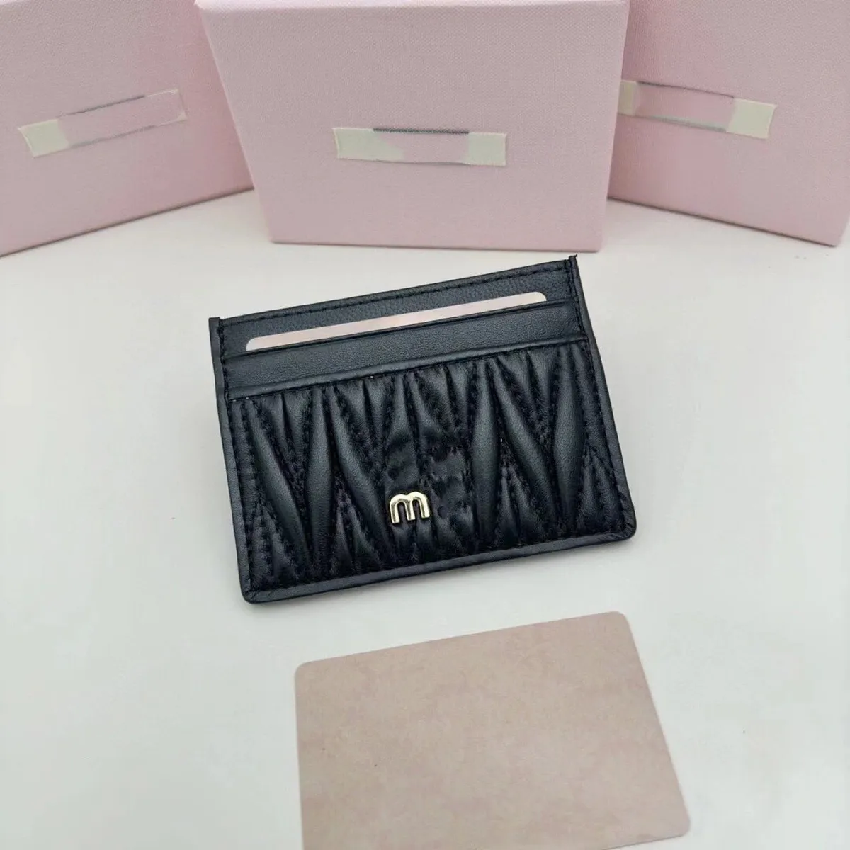 Miu Miu Quilted Card Holder [3 styles]