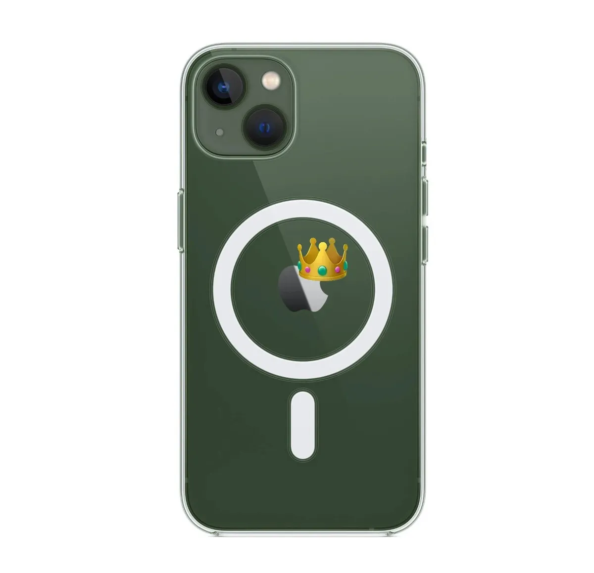 Apple iPhone 13 MagSafe Case with Crown Emoji Design [15 styles]
