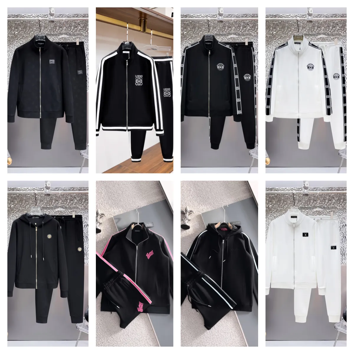 Luxury Brand Track Suit Sets [8 styles]