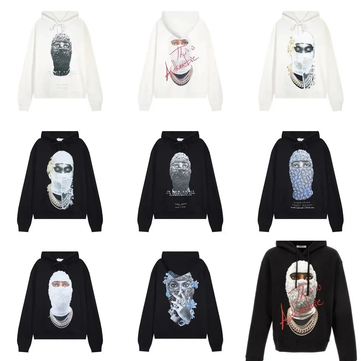 Balaclava Print Hoodies [31 styles]