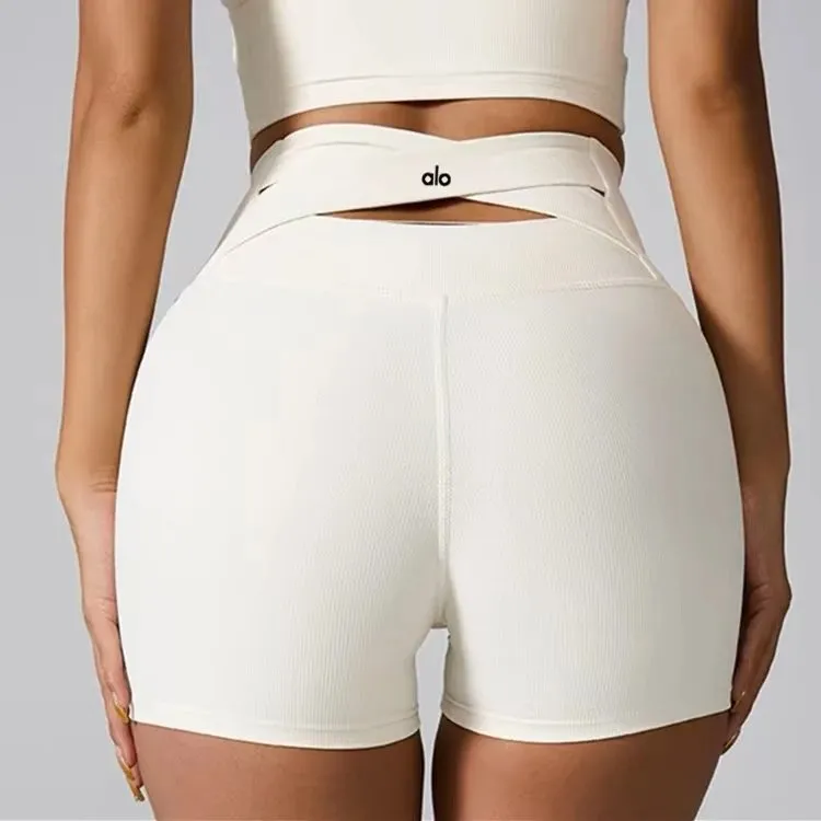Alo Yoga Ribbed High-Waist Shorts [5 styles]