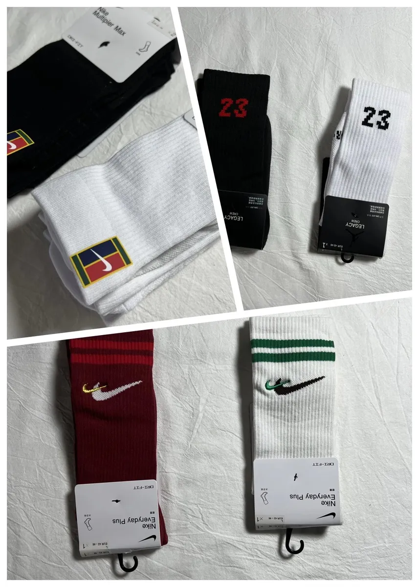 Nike Multiplier Max, Legacy Crew, and Everyday Plus Socks
