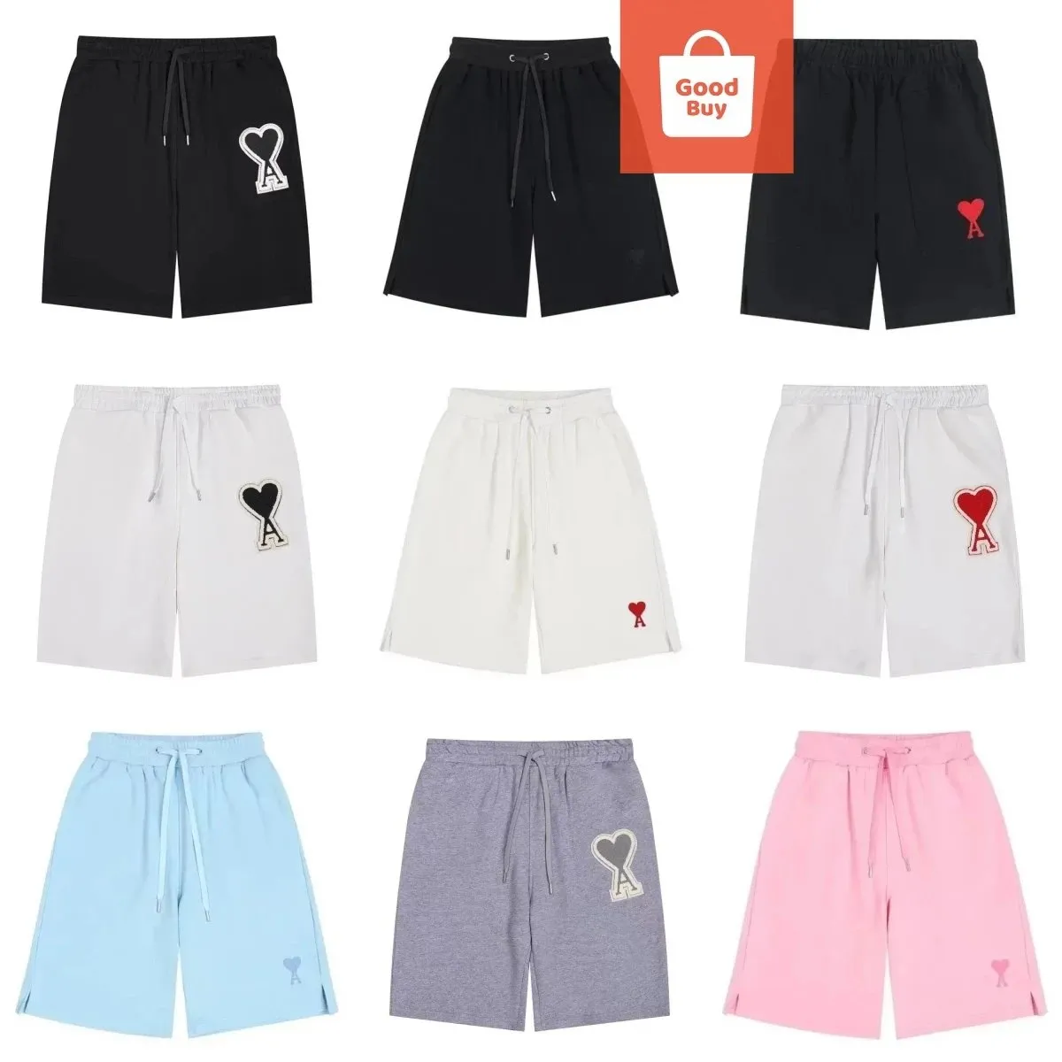 Ami Paris Heart Logo Shorts [28 styles]