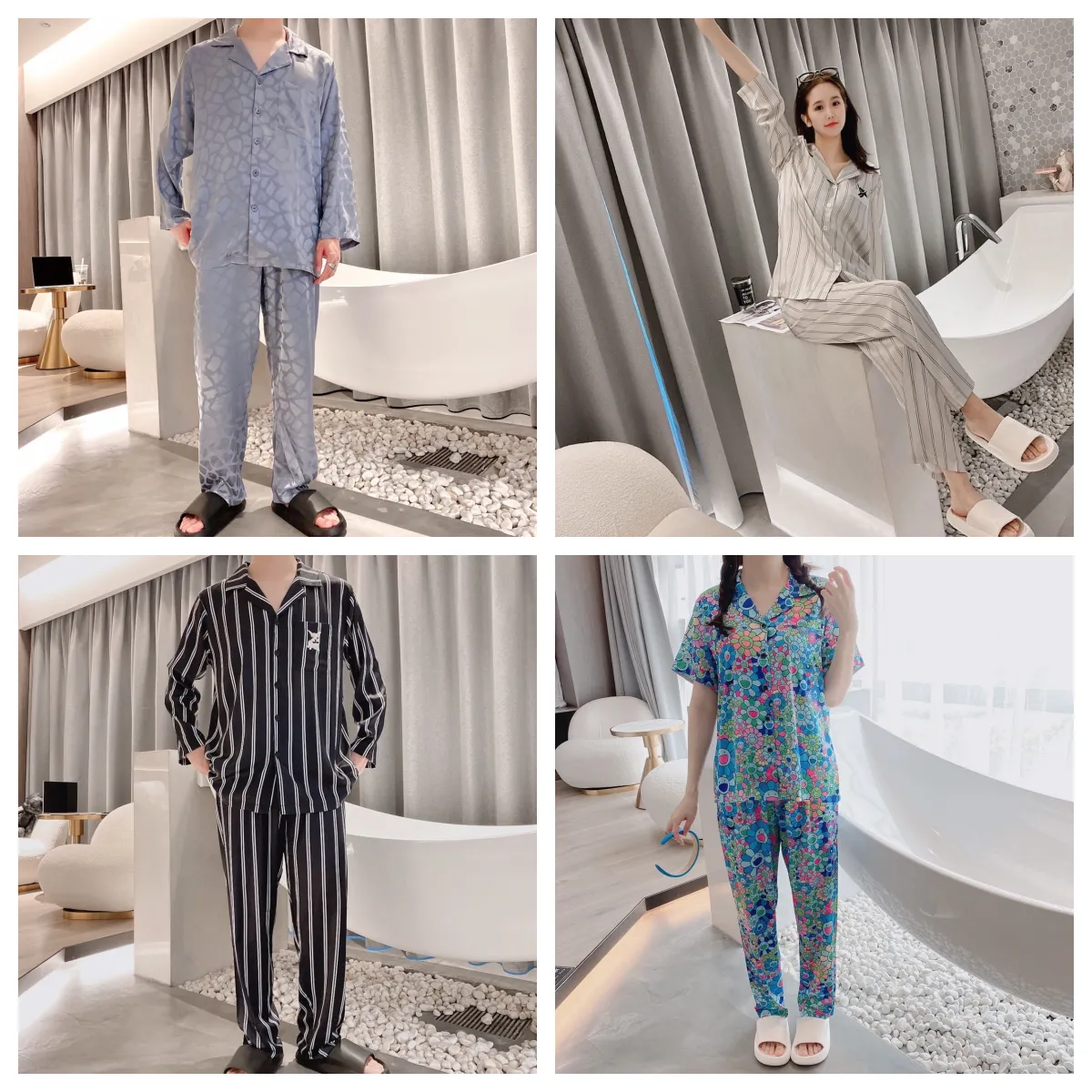 Luxury Satin Pajama Set [4 styles]