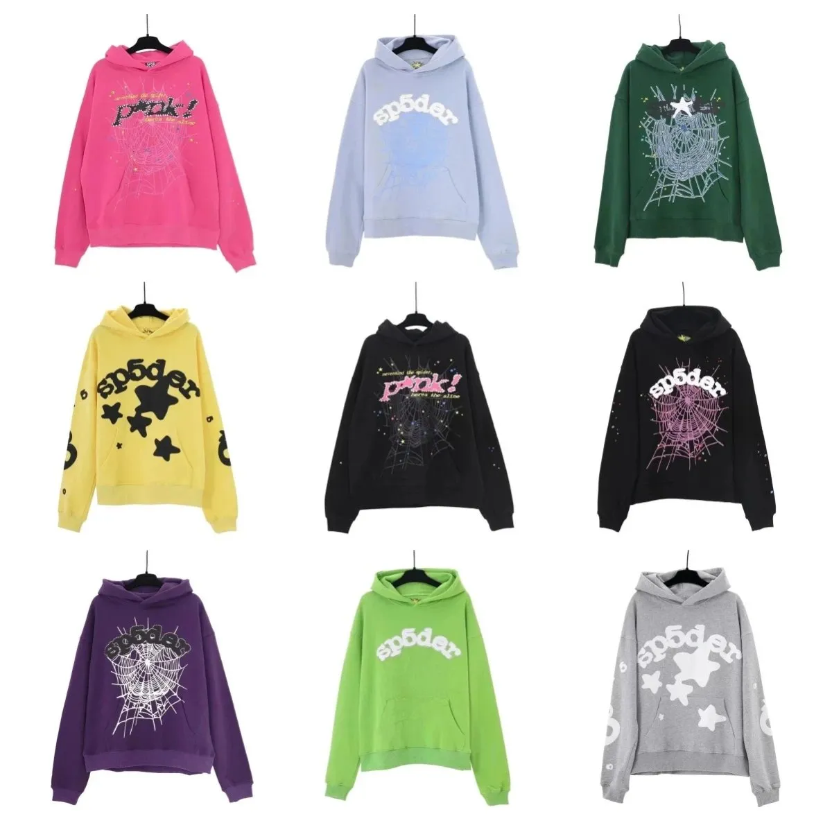 Spider Web Print Hoodies [31 styles]