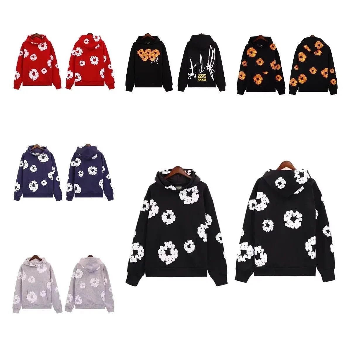 Floral Print Hoodies [12 styles]