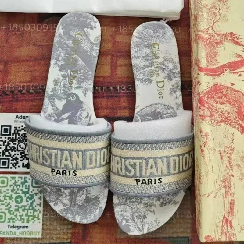 Christian Dior Toile de Jouy Slide Sandals [9 styles]