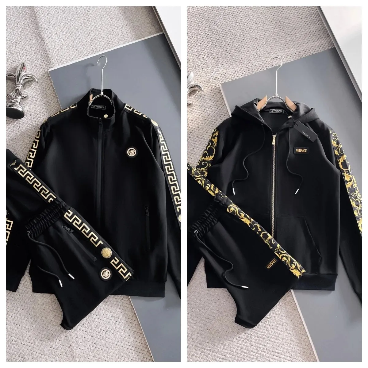 Versace Greca Baroque Track Jacket & Pants Set [2 styles]