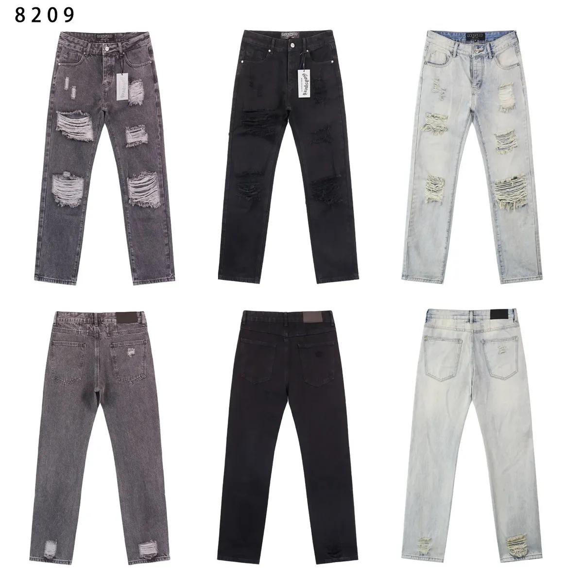 GOOSPEED 8209 Ripped Jeans [6 styles]