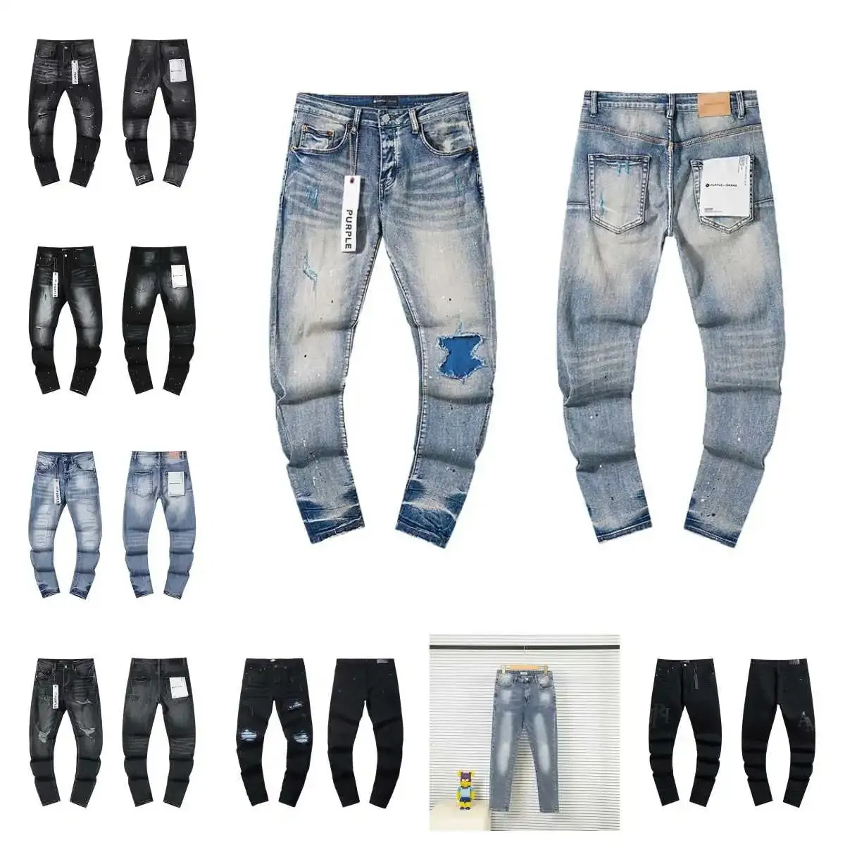 Purple Brand Distressed Slim Fit Jeans [8 styles]