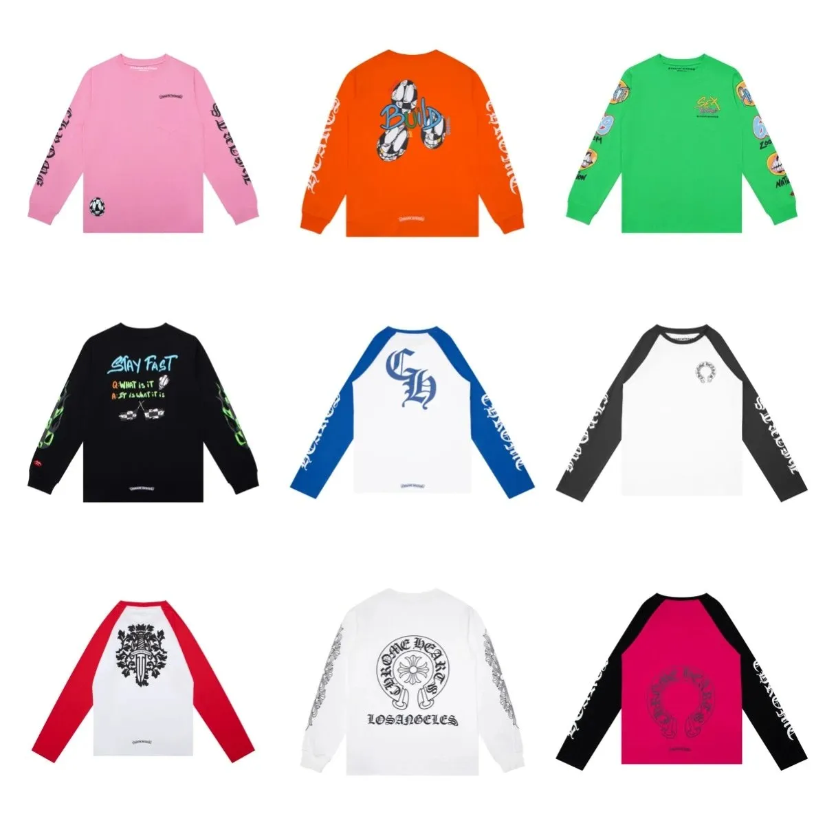 Chrome Hearts Long Sleeve T-Shirts [40 styles]