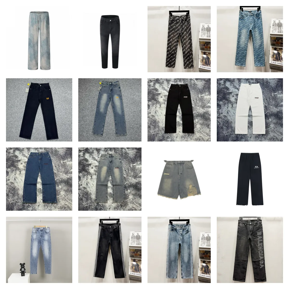 Balenciaga Jeans and Denim Pants [16 styles]