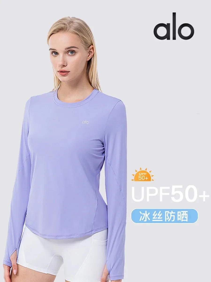 alo Ice Silk UV Protection Long Sleeve T-Shirt [4 styles]