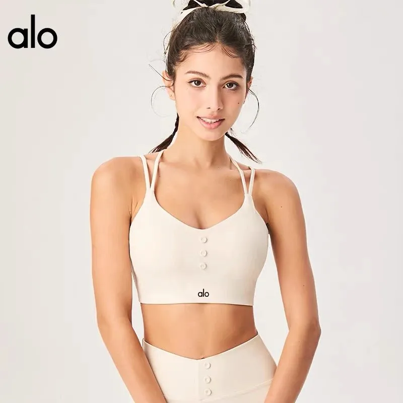 alo Button-Front Sports Bra [5 styles]