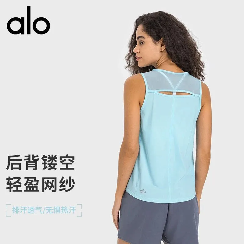 Alo Back Cutout Mesh Tank Top [12 styles]