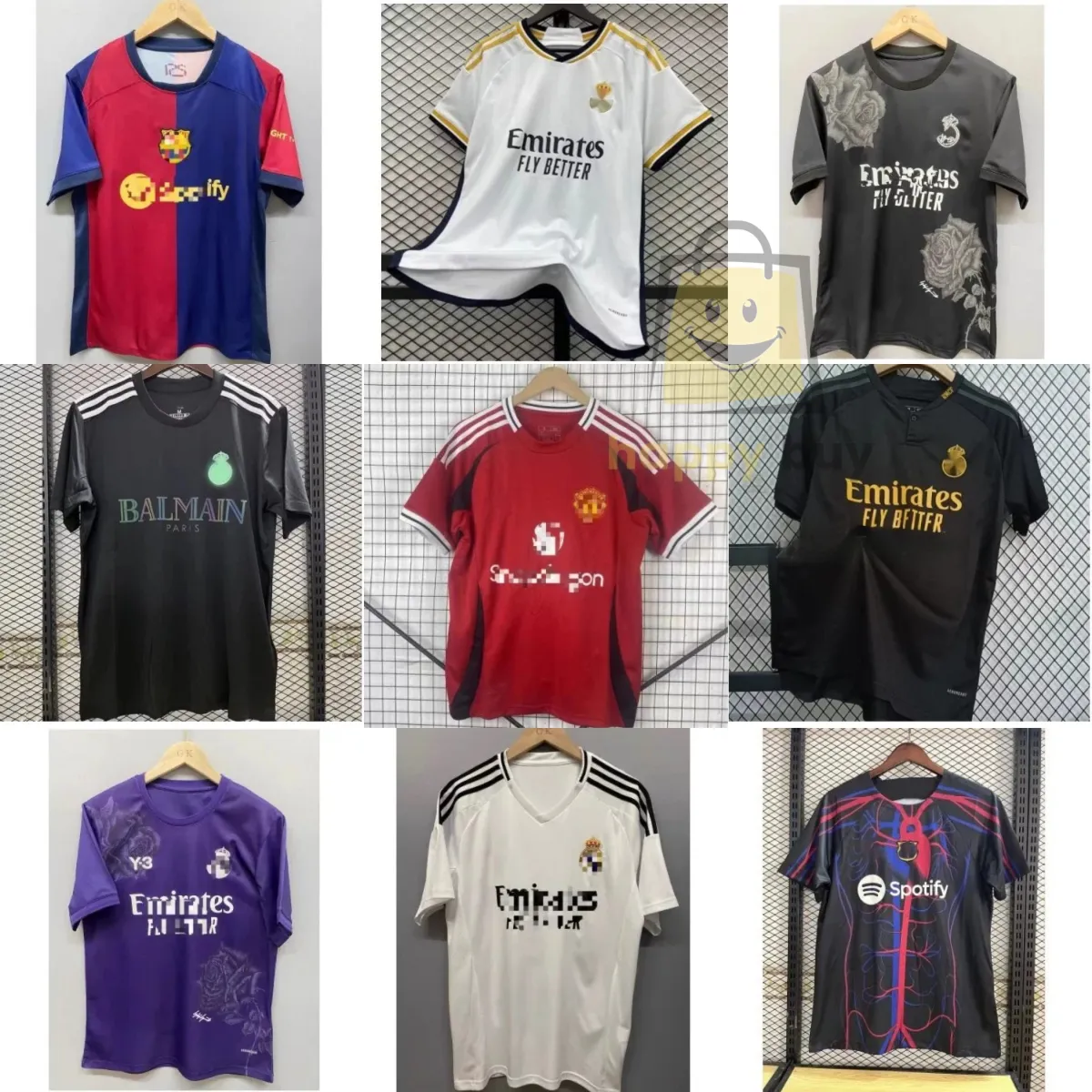 Real Madrid / Barcelona / Manchester United Custom Jerseys [39 styles]