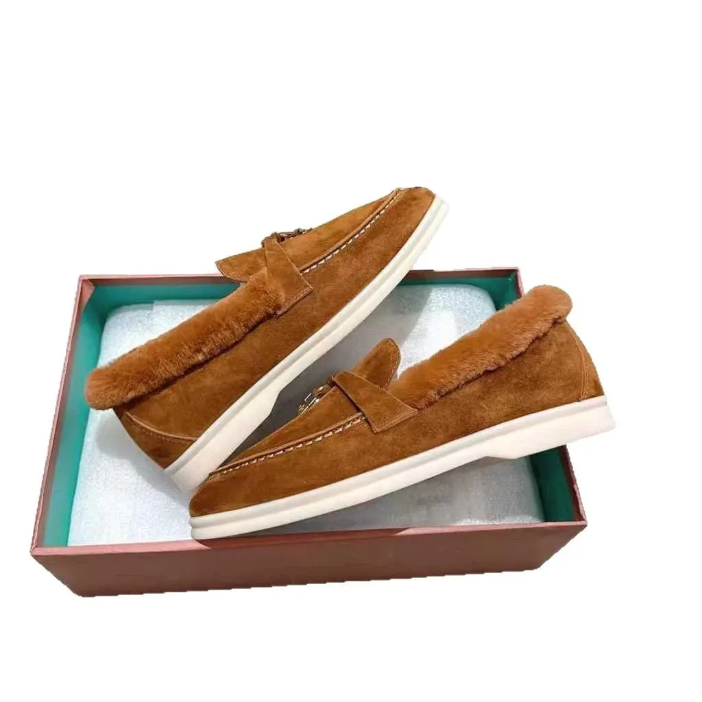Fur-Lined Suede Loafers [19 styles]